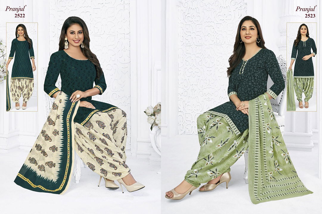 Pranjul Priyanshi 25 Casual Daily Wear Cotton Printed Dress Material Collection